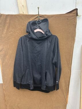 Champion Black Hooded Pullover Sweatshirt